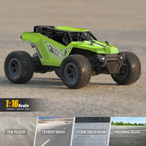 2.4GHZ 4 canaux 1 16 4WD dérive coque en métal RC voiture passe-temps télécommande avec pièces de rechange - Product Image 4