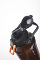 Bouteille d'eau sport Longstar 2,5 L avec couvercle à bouton-poussoir, corde, pour boire directement, anti-fuite et sans BPA, pour la salle de sport et les voyages