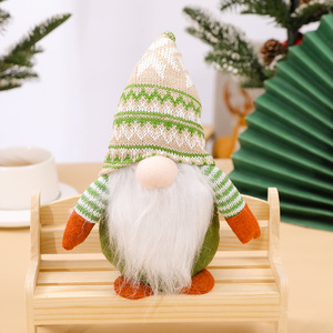 Figura Decorativa Navideña de Tela Afelpada, Muñeco Sin Rostro Hecho a Mano con Barba Larga para Decoración de Mesa Navideña - Product Image 5