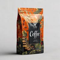 Sacs à café personnalisés avec logo imprimé, soufflet latéral et fond plat, Bolsa De Cafe 250g 500g 1kg, emballage pour café
