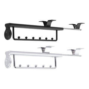 Telescopic Pull-Out Trouser Rack Stainless Steel Aluminum Alloy Ceiling Mount Wardrobe Storage <b>Drawer</b> - Product Image 1