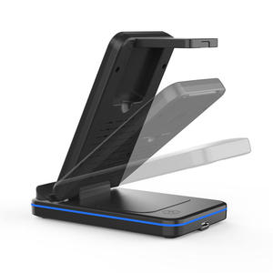 Soporte y Cargador Inalámbrico 3 en 1 Plegable de Carga Rápida de 15 W para Teléfono <span class=keywords><strong>IPhone</strong></span> Xiaomi <span class=keywords><strong>Android</strong></span> - Product Image 2