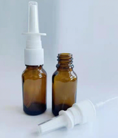 Flacon compte-gouttes en verre de 60 ml avec mini cuillère distributrice, flacon de rangement portable pour poudre, idéal pour le snuff et les poudres fines à emporter