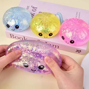 Juguete Sensorial CS Glitter Dumpling Squishies, Caja Misteriosa de Dumplings Bun Baozi, Juguetes Blandos de Comida Colorida, Bolas Antiestrés - Product Image 1