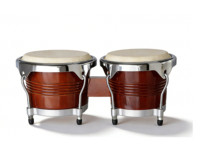 China Custom Popular Percussion Instrument 7.5+ 8.5 Inch Bongo with Cowhide Birch Wood