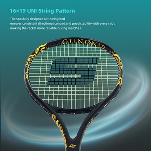 Raquette de <span class=keywords><strong>tennis</strong></span> professionnelle directement de l'usine |   Construction en fibre de carbone et fibre de polyester |   Entraînement extérieur ultra-léger de haute performance - Product Image 3