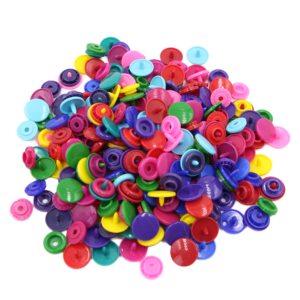 Factory New Colorful Plastic Snap Buttons 200pcs Press Stud <strong>Poppers</strong> Eco-friendly Plastic Snap Buttons for Baby <strong>Clothing</strong> - Product Image 1