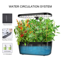 Equipo Hidropónico LED con Control por Aplicación Tuya, Jardinera Hidropónica Interior, Mini Jardín Inteligente Hidropónico