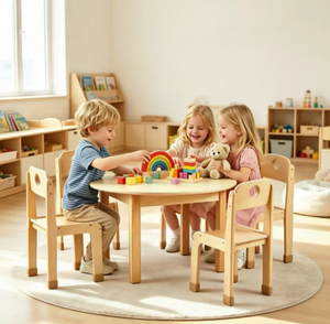Sedia in Legno Impilabile per Bambini, Arredamento Montessori per Asili, Scuole Materne <span class=keywords><strong>e</strong></span> Aule di Scuola dell'Infanzia - Product Image 4