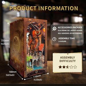 Hamaileon SQ05 la Vallée Magique <span class=keywords><strong>Anneaux</strong></span> 3D Livre Nook Kit Miniature Dollhouse <span class=keywords><strong>Puzzle</strong></span> DIY Livre Nook - Product Image 4
