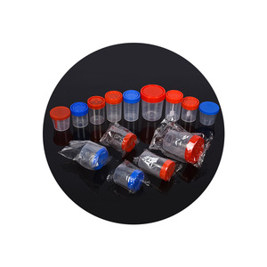 Gobelets d'échantillonnage Puji avec bouchons à vis 5 ml, qualité supérieure, pour la collecte d'échantillons d'urine, de selles et de crachats, en plastique avec couvercles et graduations - Product Image 1