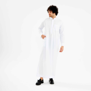 <b>Mens</b> Kaftan Thobe Button Down <b>Long</b> <b>Sleeve</b> Robe Casual <b>Henley</b> Shirt Cotton Muslim Gown Kurta Tops - Product Image 4