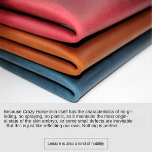 Cuir véritable vintage Crazy Horse, cuir de vachette pleine fleur, cuir tanné à l'huile, 2,0 mm, 20-25 pieds carrés - Product Image 4