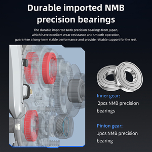 גלגל דיג חשמלי ECOODA EZH II 3000 עם צג דיגיטלי, גלגל דיג לזריקה במי מלח, אלומיניום יצוק - Product Image 3