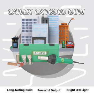 <span class=keywords><strong>Pistola</strong></span> de Calor CANEX Nueva CX1600S BL, Soldadura por Aire Caliente, Motor sin Escobillas, <span class=keywords><strong>Pistola</strong></span> de Soldadura <span class=keywords><strong>para</strong></span> Membranas de Láminas de <span class=keywords><strong>Polipropileno</strong></span>, Luz LED - Product Image 2