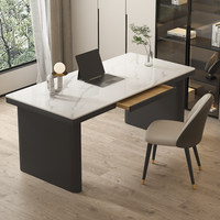 Bureau d'ordinateur en ardoise de style italien minimaliste moderne avec tiroirs, idéal pour la maison, le bureau, la chambre ou comme table d'étude pour étudiant