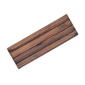 Suelos de madera maciza carbonizada de autoinstalación para balcones, terrazas exteriores, jardines y soláriums; de autoinstalación - Product Image 4