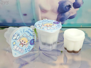 QYS Custom Resin Pudding Jelly Keychain Miniature Food Charm Soft Squeeze <b>Bag</b> Pendant <b>Key</b> <b>Ring</b> Gift - Product Image 2