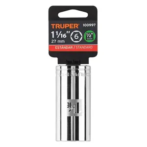 Douille longue BOX 6 de 1-1/16 po, 6 pans, entraînement 1/2 po, TRUPER - Product Image 3