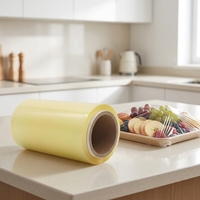 Film alimentaire en PVC souple, super transparent, imperméable, haute résistance, de qualité alimentaire, avec surface brillante, pour la conservation des aliments
