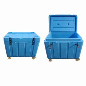 Matériaux approuvés pour l'alimentation, caisses de stockage de glace sèche, conteneurs isolés sur roues pour le transport de glace sèche - Product Image 1