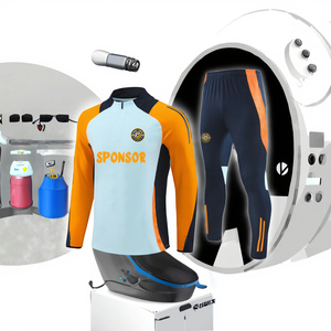 Liên Milan Bóng Đá Chuyên Nghiệp Đào Tạo Bộ Cho Người Lớn 2425 Paris Mùa Đông Đào Tạo Mặc Dài Tay Áo Nửa Dây Kéo Tên Logo - Product Image 3