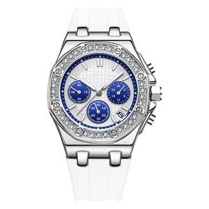 Casual 3 ATM impermeable mujer reloj de cuarzo piedra delgada banda de silicona Montre Femme movimiento de cuarzo reloj plateado para mujer - Product Image 6