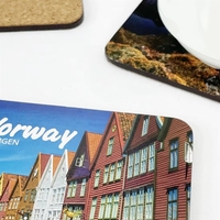 Sous-verres en MDF antique vierges de 4 mm, imprimables par sublimation, avec base en liège, pour boissons, écologiques