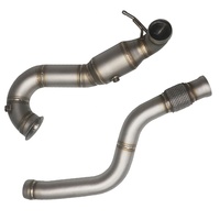 Tubo de Escape Recto para Automóvil, Resistente y Duradero, de Acero Inoxidable, Alto Flujo, 1.5 mm de Espesor, A45 W176, para Mercedes Benz 2.0T