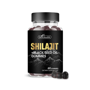 Biocaro OEM shilajit Gummies với giàu khoáng chất vitamin shilajit nhựa tinh khiết Himalaya cho hỗ trợ năng lượng và bộ nhớ não - Product Image 1