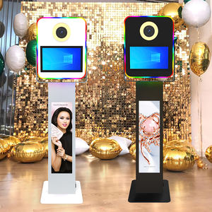 Dslr <strong>Photo</strong> Booth Mini Pc Selfie Led Light Frame 15.6 Inches Photobooth With Advertising Display - Product Image 2