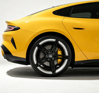 Jantes bicolores 21x9.5/11.5 5x130 900KG compatibles avec Porsche Taycan Xiaomi SU7, finition noir argenté usiné