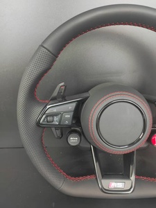 พวงมาลัยแต่งสไตล์ RS สำหรับ Audi A3/A4/A5/A6/A7/Q3/Q5/Q7/A8/S/RS ซีรีส์ หุ้มหนัง/หุ้มแบบพัน - Product Image 5