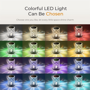 Lámpara de Escritorio Romántica Moderna para Interiores con Rosa de 16 Colores Cambiantes RGB, Lámpara de Mesa Decorativa Táctil Recargable por USB con Luces Nocturnas <span class=keywords><strong>LED</strong></span> de Cristal - Product Image 5