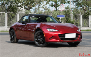 Parrilla Delantera para Mazda MX 5 ND1 ND2 2015-2026, Estilo Spirit Racing Roadster 12R, Color Negro Brillante, Diseño de Panal de Abeja - Product Image 4