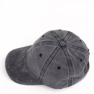 Wholesale Vintage Sport 6-Panel <b>Plain</b> Denim Casual Hat Custom Embroidery Washed Cowboy Baseball <b>Cap</b> With Logo - Product Image 2