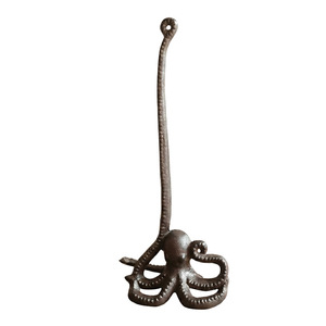 Vixen Cast Iron Octopus <b>Paper</b> Towel Holder Retro Kitchen Decor Home Use Wall Mounted Animal Shape - Product Image 5