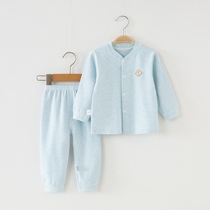 Ensemble de vêtements pour bébé automne/hiver, 95% coton, haut à manches longues et pantalon, pyjama chaud <span class=keywords><strong>Shu</strong></span> <span class=keywords><strong>Rong</strong></span> unisexe - Product Image 4