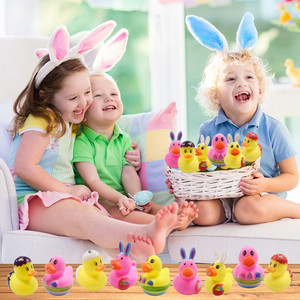 Phục sinh cao su vịt Mini Bunny duckies tắm đồ chơi cho bé tắm Phụ kiện trẻ em phục sinh giỏ stuffers và Đảng ủng hộ - Product Image 5