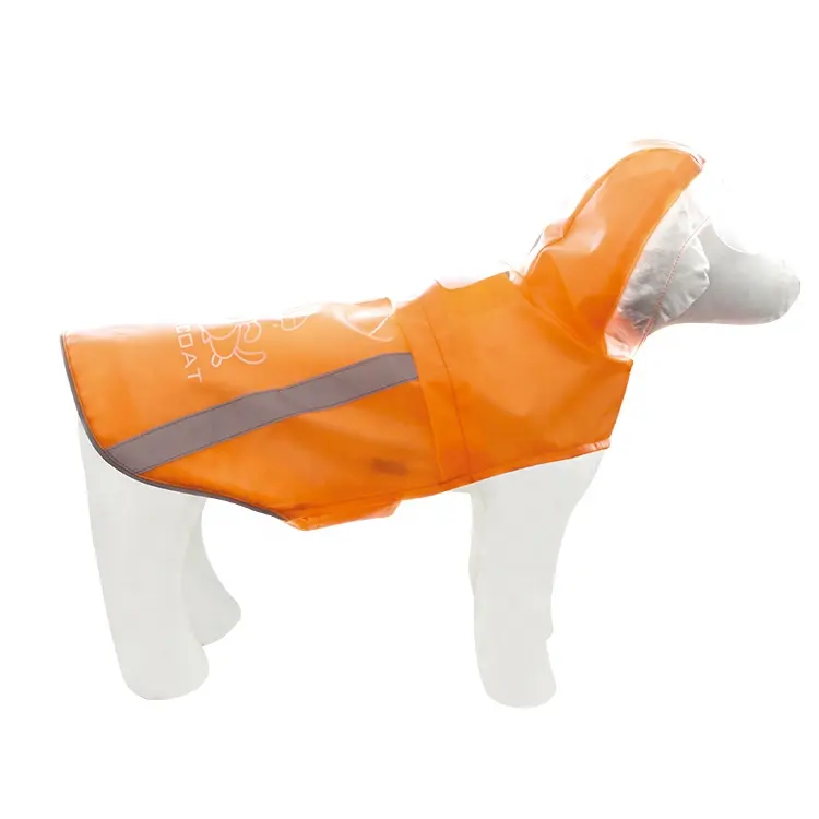 Оптовая продажа, модный дождевик для собаки, желтый дождевик для собаки, отражающий безопасный дождевик для собаки, Большой