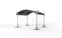 Armazón de iluminación de escenario curvo, estructura de armazón de arco