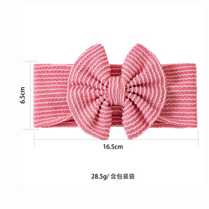 2025 Thiết Kế Mới Ngọt Ngào Bowknot Headband Bé Cô Gái Thời Trang Trẻ Em Đàn Hồi Sọc Phụ Kiện Tóc Bé Cô Gái Bow Headband - Product Image 5