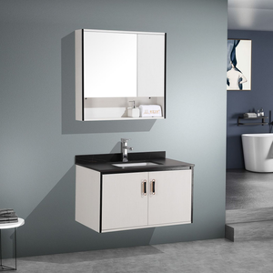 Meuble mural Offre Spéciale hôtel manufacture bonne qualité salle d'eau en céramique lavabo évier salle de bain vanité avec armoire miroir - Product Image 2