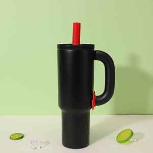 <b>Large</b>-capacity 40oz Modern Stainless Steel Vacuum Car Water Bottle with Handle Leak-Proof Thermal Insulation - Product Image 5