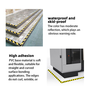 2025 tùy chỉnh bền cao su dính đánh dấu Băng duy nhất hai mặt nguy hiểm cảnh báo Sàn PVC trong màu vàng và màu đen màu vàng và màu đen - Product Image 5