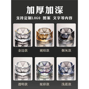 Cenicero de Cristal Creativo, Diseño Redondo de Lujo para Hogar, Oficina y Hotel - Product Image 5