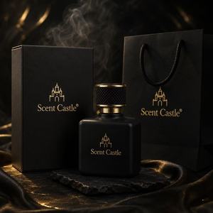 Flacon de parfum carré en verre mat de 100 ml, base épaisse de qualité supérieure, avec pompe vaporisateur à sertir - Product Image 2
