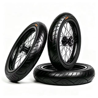 Kit de Ruedas Supermoto de Aluminio CNC de 17 Pulgadas, Llanta Cromada 70/90-17 90/80-17, Sur-Ron Light Bee X, Motocicleta Eléctrica Todoterreno de Alto Rendimiento
