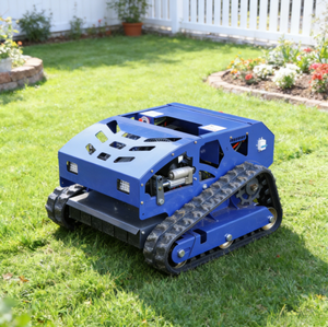Robot désherbeur tout-terrain sur chenilles autopropulsé à essence avec surveillance à distance, qualité industrielle, coupe de 550 mm - Product Image 1