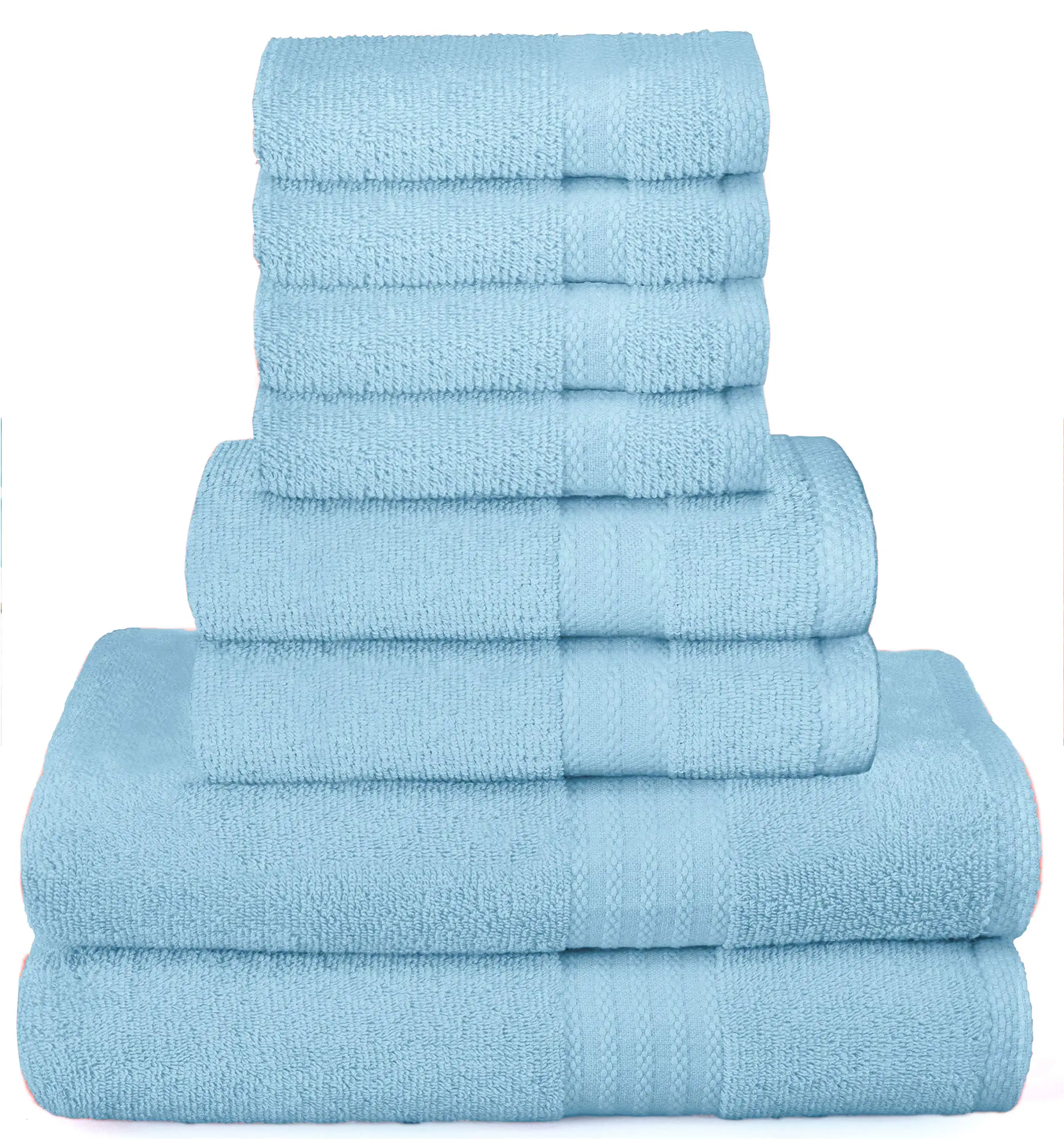 الجملة أزياء مخصصة منشفة قطن هدية فندق الوجه اليد منشفة استحمام ، الامساد مع السماء الزرقاء